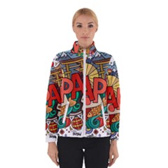 Earthquake And Tsunami Drawing Japan Illustration Winter Jacket