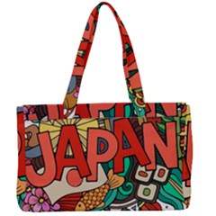 Earthquake And Tsunami Drawing Japan Illustration Canvas Work Bag