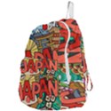 Earthquake And Tsunami Drawing Japan Illustration Foldable Lightweight Backpack View4