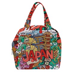 Earthquake And Tsunami Drawing Japan Illustration Boxy Hand Bag