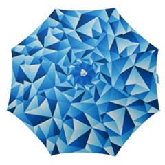 Triangles Abstract Blue Straight Umbrellas by Vaneshart