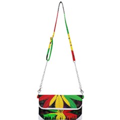 Cannabis Leaf Color Mini Crossbody Handbag