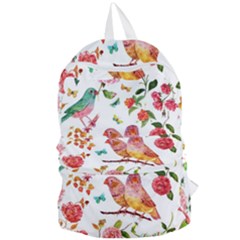 Watercolour Flowers Watercolor Painting Drawing Foldable Lightweight Backpack by Vaneshart