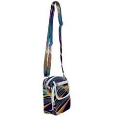 Lines Stripes Colorful Abstract Background Color Shoulder Strap Belt Bag by Vaneshart