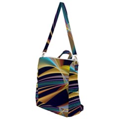 Lines Stripes Colorful Abstract Background Color Crossbody Backpack by Vaneshart