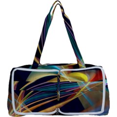 Lines Stripes Colorful Abstract Background Color Multi Function Bag by Vaneshart
