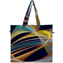 Lines Stripes Colorful Abstract Background Color Canvas Travel Bag by Vaneshart