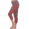 Seamless Geometric Pattern In A Red Capri Winter Leggings  View2