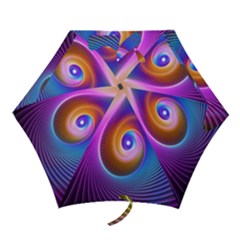 3d Abstract Fractal Bright Mini Folding Umbrellas