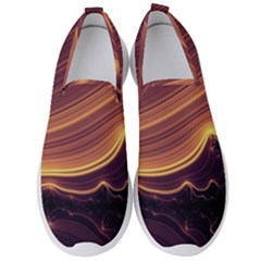 Lines Stripes Background Abstract Men s Slip On Sneakers by Vaneshart