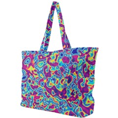 Ripple Motley Colorful Spots Abstract Simple Shoulder Bag by Vaneshart