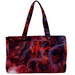 Art Space Abstract Red Line Canvas Work Bag by Vaneshart