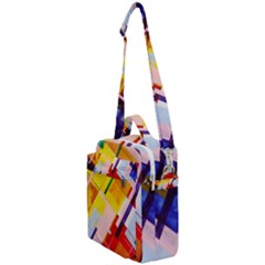 Abstract Lines Shapes Colorful Crossbody Day Bag by Vaneshart