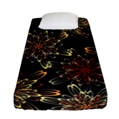 Patterns Abstract Flowers Fitted Sheet (single Size)