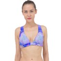 Flowers Abstract Colorful Art Classic Banded Bikini Top View1