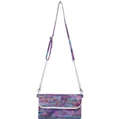 Stains Circles Watercolor Colorful Abstract Mini Crossbody Handbag by Vaneshart