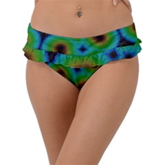 Kaleidoscope Art Unique Design Frill Bikini Bottom by Vaneshart