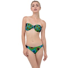 Kaleidoscope Art Unique Design Classic Bandeau Bikini Set by Vaneshart