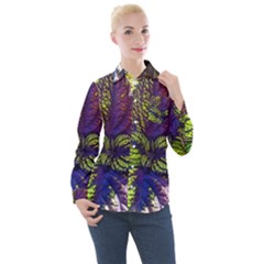 Dark Coleus Women s Long Sleeve Pocket Shirt