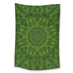 Fauna Nature Ornate Leaf Large Tapestry by pepitasart