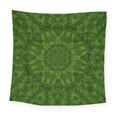 Fauna Nature Ornate Leaf Square Tapestry (large) by pepitasart