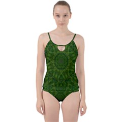 Fauna Nature Ornate Leaf Cut Out Top Tankini Set by pepitasart