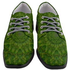 Fauna Nature Ornate Leaf Women Heeled Oxford Shoes by pepitasart