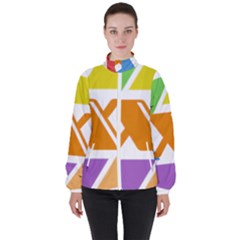 Xcoin Logo 200x200 Women s High Neck Windbreaker by Ipsum