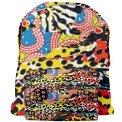 Ethnic Patchwork Giant Full Print Backpack by AyokaDesigns