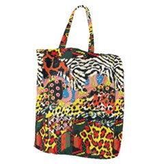 Ethnic Patchwork Giant Grocery Tote by AyokaDesigns