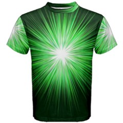 Green Blast Background Men s Cotton Tee