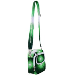 Green Blast Background Shoulder Strap Belt Bag