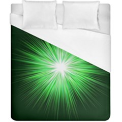 Green Blast Background Duvet Cover (california King Size) by Mariart