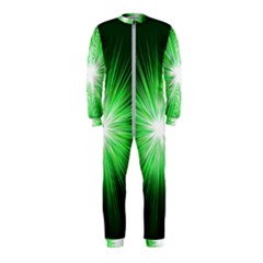 Green Blast Background Onepiece Jumpsuit (kids)