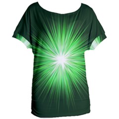 Green Blast Background Women s Oversized Tee by Mariart