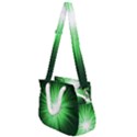 Green Blast Background Rope Handles Shoulder Strap Bag View1