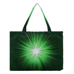 Green Blast Background Medium Tote Bag by Mariart
