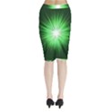 Green Blast Background Midi Wrap Pencil Skirt View2