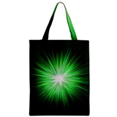 Green Blast Background Zipper Classic Tote Bag