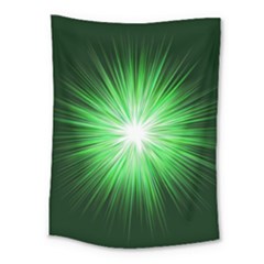 Green Blast Background Medium Tapestry