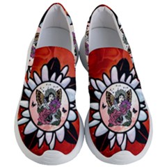 Wonderful Fairy With Butterflies And Roses Women s Lightweight Slip Ons by FantasyWorld7