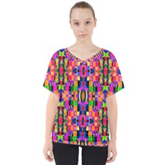 Abstract 16 V-neck Dolman Drape Top by ArtworkByPatrick