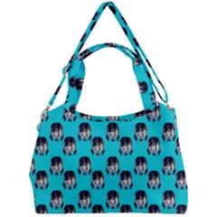 Forest Girl Bight Baby Blue Patttern Double Compartment Shoulder Bag by snowwhitegirl