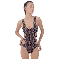 Leopard Print Damask Wild Print Cute Out Side Swimsuit by NaturalDesign