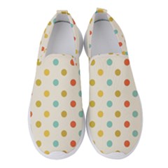 Polka Dots Dot Spots Women s Slip On Sneakers by Vaneshart
