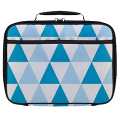 Abstract Modern Background Blue Full Print Lunch Bag
