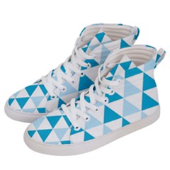 Abstract Modern Background Blue Men s Hi-top Skate Sneakers by Vaneshart