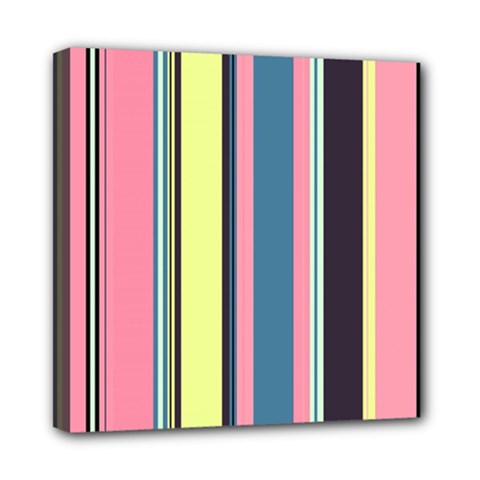 Stripes Colorful Wallpaper Seamless Mini Canvas 8  x 8  (Stretched)