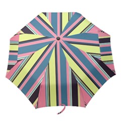 Stripes Colorful Wallpaper Seamless Folding Umbrellas
