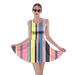 Stripes Colorful Wallpaper Seamless Skater Dress